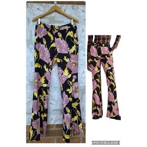 LA DOUBLEJ Saturday Night Floral Bootcut Pants -
Size Medium